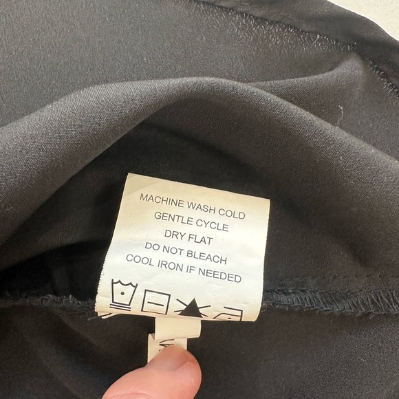 Mud Pie Black Top | Ruffle Collar Sleeveless Top | Size Small Women’s Blouse EUC - Picture 6 of 7